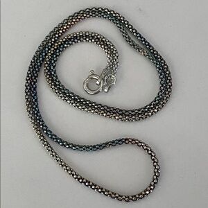 Sterling Silver Ombré Necklace